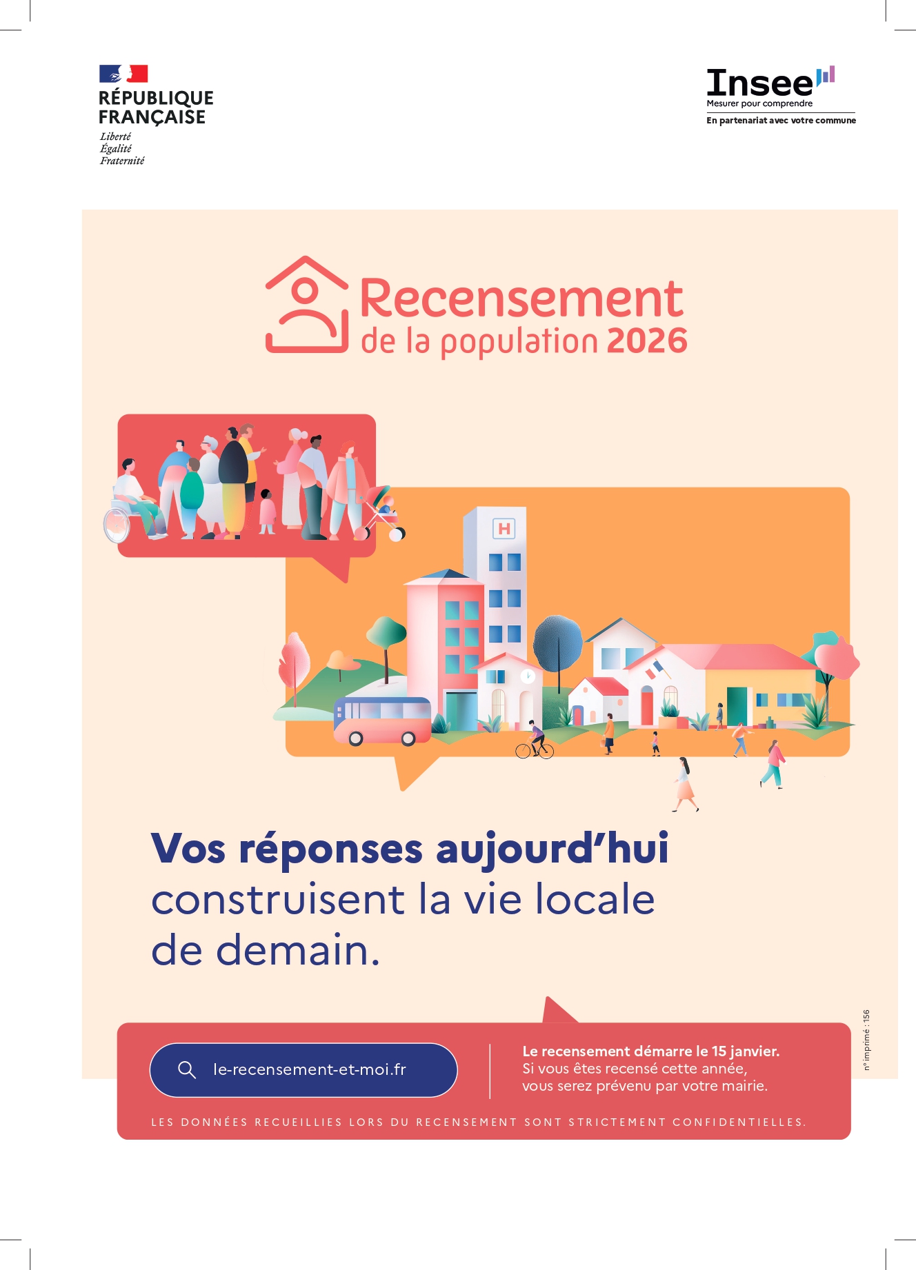 INSEE - Recensement Affiche